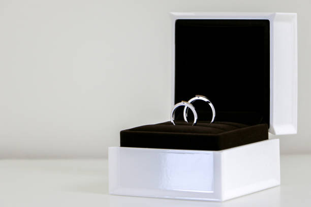 A close-up of a promise ring, symbolizing commitment and love in a relationship.
